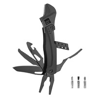Outil multifonctionnel pliable : clé à molette réglable, couteau, scie, tournevis et pince pour le camping en plein air - Modèle S-56 Vente en gros
