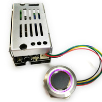 Papan Kontrol Sidik Jari Self-locking Relay Normal Terbuka Baixinda K215 untuk Kontrol Akses Kunci Pintu Mobil dan Motor