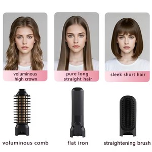Lisseur de cheveux <span class=keywords><strong>sans</strong></span> <span class=keywords><strong>fil</strong></span> 3 en 1 avec chauffage MCH, batterie 5000 mAh, fer à lisser <span class=keywords><strong>plat</strong></span> rechargeable pour voyage, fer à boucler <span class=keywords><strong>sans</strong></span> <span class=keywords><strong>fil</strong></span>, brosse lissante - Product Image 6