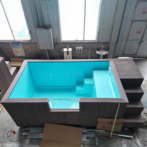 Piscinas rectangulares, piscina contenedor, spa de natación, acrílico transparente, piscina exterior sobre el suelo, piscina de fibra de vidrio, piscina contenedor. - Product Image 5