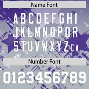 Maillot de football américain personnalisé violet dégradé avec étoiles - Product Image 4