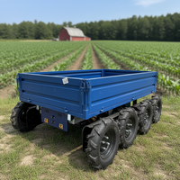 Chinesisches Autonomes Landwirtschaftsfahrzeug 1 Tonne Rad-Batteriebetriebener Farm-Minidumper Elektrische Selbstladende Mini-Schubkarre