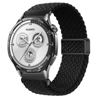 Convient aux bracelets Huawei GT3 avec fermoir à bouton-poussoir, fermeture magnétique, bracelets élastiques en nylon tissé - Universel pour les montres Samsung 7