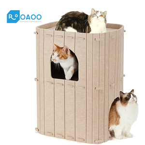 Maison pour <span class=keywords><strong>chat</strong></span> insonorisée en PET, maison silencieuse pour animaux de compagnie avec panneaux acoustiques en polyester pour chats âgés, chiots, mousse acoustique pour <span class=keywords><strong>chat</strong></span> - Product Image 6