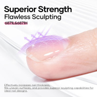 MissGel Nouvelle Arrivée Soak Off UV Nail Art Gel Fonctionnel TPO Hema Free No Wipe Chrome Proof Matte Gel Renforcement Gel Polish