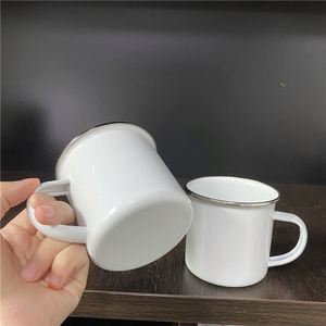 Tazas de Camping Esmaltadas para Sublimación por Transferencia Térmica, de 11oz y 12oz, para Bebidas, Cacao, Leche y Té - Product Image 4