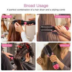 Sèche-cheveux professionnel en une étape brosse Volume d'air chaud brosse sèche-cheveux peigne