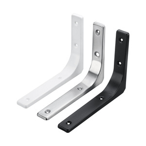 Stainless Steel Triangular <b>Bracket</b> Wall Mount Shelf Support Modern Simple Design Durable Partition Use - Product Image 2