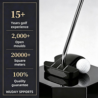 Putter personnalisé avec logo, zéro couple, centre de gravité bas, face fraisée CNC, pour gaucher