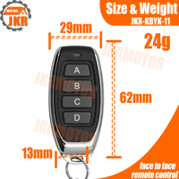 Mando a distancia de acceso a Garaje de 433MHz personalizable, mando a distancia de 4 canales, controlador RF Universal, dispositivo de clonación de plástico impermeable, emparejamiento