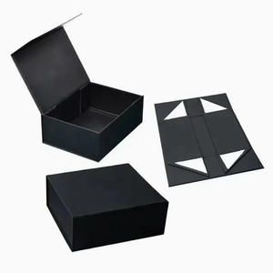 Sang trọng gấp Hộp Quà Tặng cổ điển màu đen lớn từ trình bày Quà Tặng cản trở hộp để đóng gói - Product Image 6