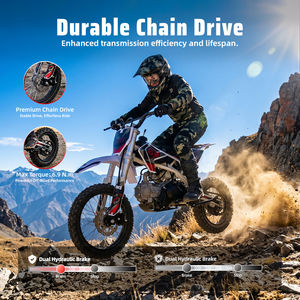 <span class=keywords><strong>Moto</strong></span> tout-terrain 110 cm³ à démarrage électrique et manivelle, 2 roues, entrepôt américain - Product Image 3