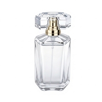 Flacon de parfum personnalisé en verre transparent de 30 ml, 50 ml, 100 ml, nouveau design, pour homme, femme, unisexe, avec vaporisateur, vide, boîte de luxe unique