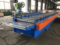 Machine automatique de fabrication de tôles de toiture ondulées en acier galvanisé 988 avec moteur à engrenages et roulement