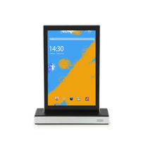 Tablet Kios Desktop Bisnis Layar Ganda Baru 10.1 Inci Android 13 untuk Terminal Pemesanan Mandiri Restoran dengan RJ45