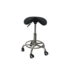 Chaise d'hôpital Kang Zhi Xing en acier inoxydable, réglable en hauteur, noire, avec roulettes, pour usage médical - Product Image 3