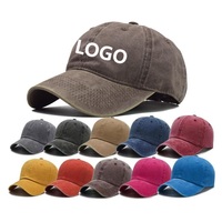 Gorra de Béisbol de Algodón Lavado con Logotipo Personalizado, Unisex, Ajustable, Estilo Hip Hop, Gorra Trucker de Mezclilla Lavada