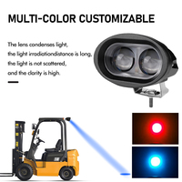 Lampe de travail de sécurité pour chariot élévateur de haute qualité, lampe d'avertissement d'approche, point bleu, 2 yeux, mini lampe de travail LED