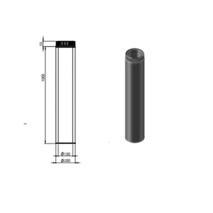<span class=keywords><strong>Tuyau</strong></span> de cheminée droit 500 mm 1000 mm, accessoires coudés à 30 et 45 degrés, <span class=keywords><strong>tuyau</strong></span> de cheminée isolé à double paroi pour poêle - Product Image 6