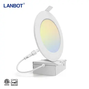 panel de luz 4 Suppliers-Zhong Shan Lanbot 4 pulgadas Slim ETL LED Panel de luz olla con caja