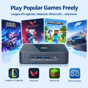 <span class=keywords><strong>Mini</strong></span> <span class=keywords><strong>PC</strong></span> HelorPC con Procesador AMD R3 R5 R7 R9, Doble LAN, 1 Puerto DP, 1 Puerto Tipo-C, DDR4 para Hogar, Oficina, Juegos y Entretenimiento - Product Image 5