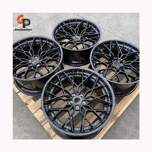 Gloss Black Two Piece Forged <b>Wheel</b> Deep Dish <b>Spoke</b> Rim Wrapped Carbon Fiber Surface Custom PCD ET High Performance Auto Hub - Product Image 3