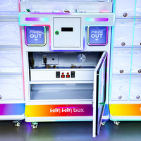 Distributeur de Prémiers à LED Colorés 50 Grilles, Équipement de Distribution de Petits Jouets et Souvenirs pour Salles d'Arcade et Centres de Jeux