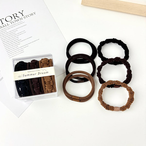 Summer Dream Hair Ties Set 9pcs Nylon Elastic Braided High Ponytail Daily Use - Product Image 2
