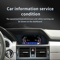 Pantalla Táctil de 7 Pulgadas 1024*600 con CarPlay Inalámbrico Integrado, GPS, Android Auto, Reproductor MP3 para Mercedes-Benz GLK X204