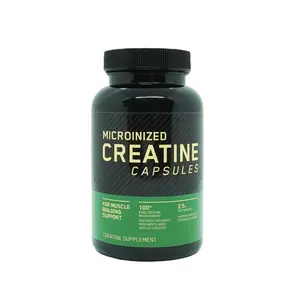 Oem nhãn hiệu riêng Logo Creatine số lượng lớn Creatine cho làm việc ra cho xây dựng cơ bắp hỗ trợ Creatine bổ sung microinized viên nang