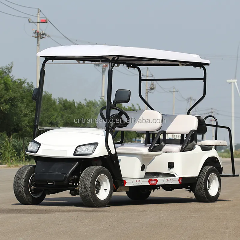 TRANSAUTO modern car golf cart hunting golf cart with rear flip seats electric vehicle golf cart