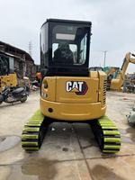Mini-excavatrice sur chenilles Caterpillar 303.5 d'occasion, faible kilométrage, moteur diesel, compacte, testée en ferme, vidéo disponible