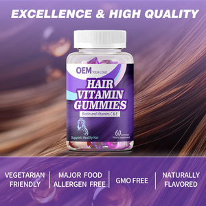 Gomitas Vitamínicas para el Cabello de Marca Privada OEM, Gomitas Vitamínicas para el Cabello que Favorecen un Cabello Saludable con Biotina y Vitaminas C y E - Product Image 5