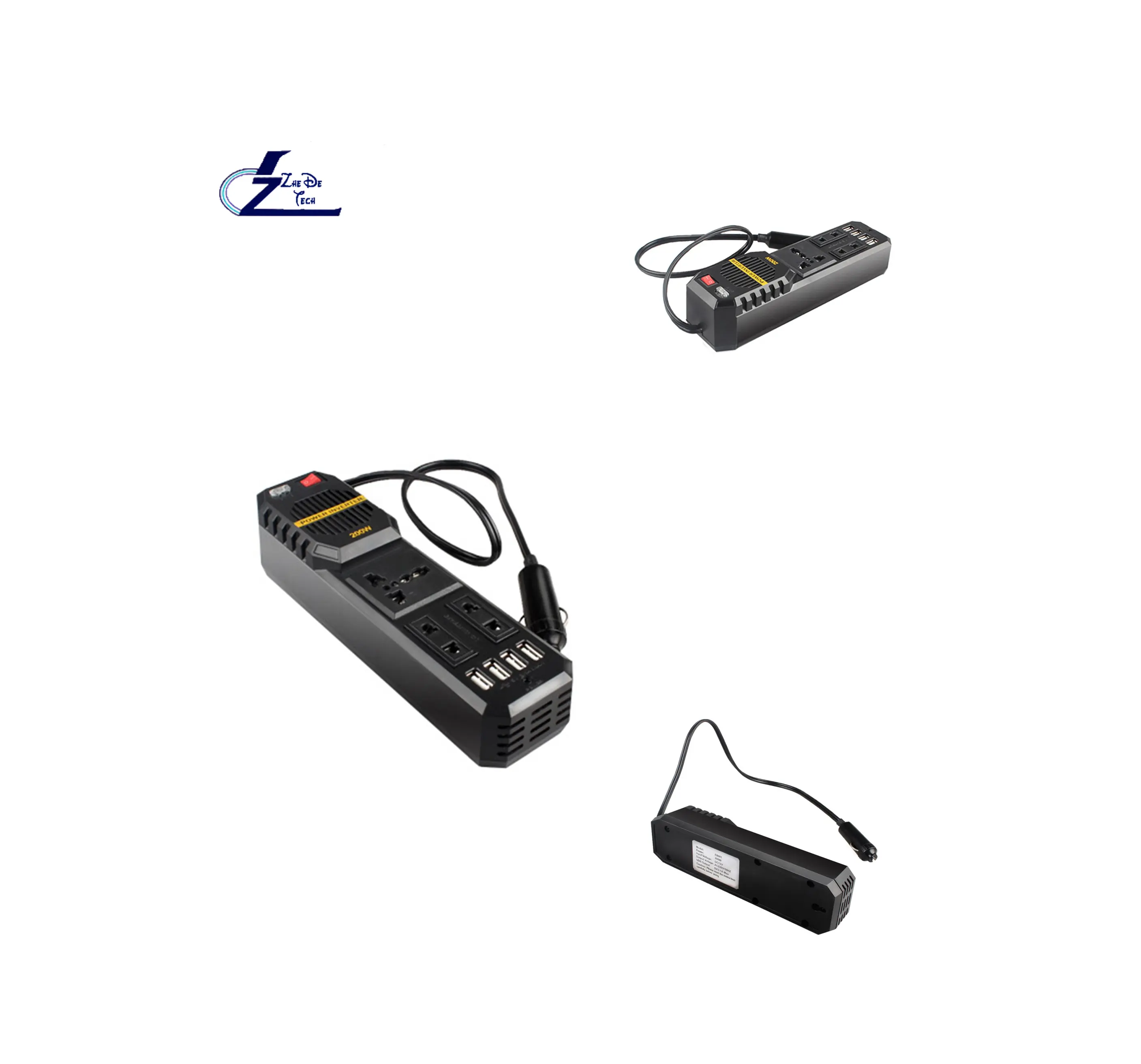 200 Вт постоянного тока 12 В в переменный ток 220 В Новый силовой инвертор с поддержкой домашнего использования автомобиля напряжение USB адаптер питания преобразователь