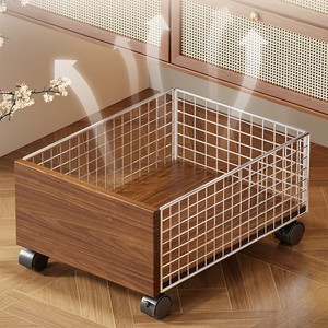 Carrito de Almacenamiento para Baño, Diseño Rectangular Minimalista con Ruedas para Lavandería y Artículos de Limpieza, Uso Bajo Gabinete - Product Image 1