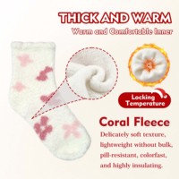 Großhandel Maßgefertigte Modische Winter-Nerzsocken Plüsch Verdickte Lässige Atmungsaktive Mittellange Gestrickte Coral-Fleece-Socken