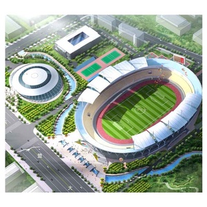 Espacio de acero ligero marco de <span class=keywords><strong>barcelona</strong></span> estadio cerchas diseño de estructura de techo fútbol edificio del estadio - Product Image 6