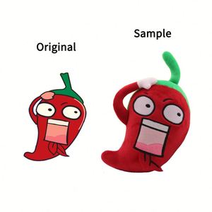 Porte-clés Mascotte en Peluche Poivron Rouge Personnalisé OEM, Jouet Doux en Coton pour Enfants, Nouveau Cadeau Poivron Rouge Mignon de Dessin Animé - Product Image 3