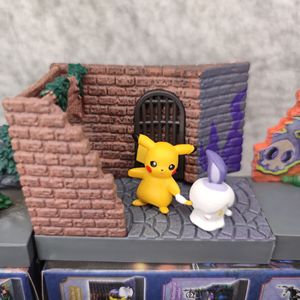 Figura de Acción Miniatura de Gengar de Re-ment, Serie Kawaii Pokemoned Town Back Alley at Night, Juguetes de PVC en Caja Ciega para Decoración del Hogar, Regalo para Niños - Product Image 5