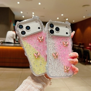 Fundas de epoxi <span class=keywords><strong>Singstar</strong></span> para celular, para iPhone 16 Pro Max, diseño para mujer, funda para teléfono móvil con decoración - Product Image 1