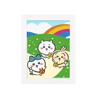 Kit d'art manuel pour enfants : Peinture diamant DIY motif chat de dessin animé avec strass carrés sur toile huilée 17x22