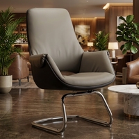 Chaises de bureau en cuir de luxe modernes et personnalisées pour salle de réunion, salle de conférence, bureau de direction et visiteurs