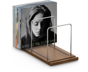Organizador de estantes de almacenamiento de discos de vinilo con ranuras antideslizantes para exhibición de álbumes y vajilla al aire libre/estantes y unidades de almacenamiento de herramientas - Product Image 2