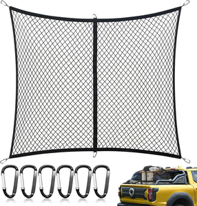 Red de Carga Tenghui DT de Material PP de Alta Resistencia y Elasticidad para Camionetas y SUVs |   Almacenamiento Diario para Autos Extensible de 4x4 Pies y 7x7 Pies - Product Image 1