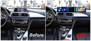 หน้าจอสัมผัสคู่ขนาด 21 นิ้ว ระบบ Android 13 พร้อมระบบนำทาง GPS และ CarPlay สำหรับรถยนต์ BMW ซีรีส์ 3 รุ่น F30 F31 F32 ปี 2013-2017 ระบบ NBT - Product Image 6