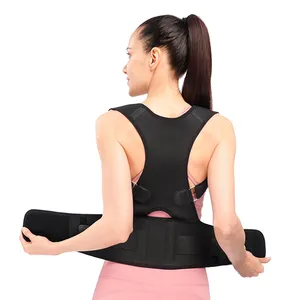 Corretor de postura ortopédico, cinto de suporte ajustável para as costas, ombro, alça de postura, para homens, mulheres e crianças