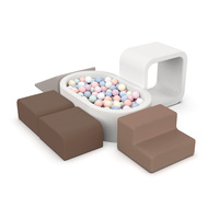 Aire de jeux modulaire pour enfants et tout-petits, piscine à balles en peluche sûre, non gonflable, centre d'activités d'escalade, toboggan, escalier, sensoriel d'intérieur
