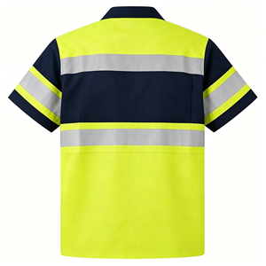 High Visibility Short Sleeve Reflective T-Shirt, Custom Summer Work Tee for Wholesale - Product Image 3