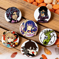 Pin Bros Enamel Karakter Kartun Anime Kustom Dengan Desain Cetak UV Berkilau