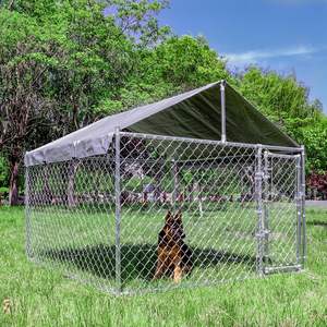 Ngoài trời kim loại rắn Chuỗi liên kết chó kennel với Lều Thêm lớn Windproof - Product Image 6